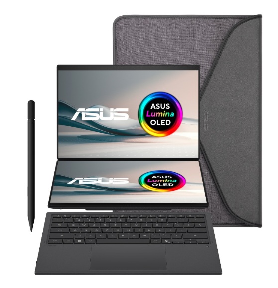 8407a-001 Portátil ASUS Zenbook Duo UX8407AA-SN434W 14” 3K OLED Touch Intel Core Ultra X7 32GB 1TB SSD - Imagen 1