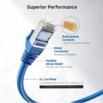 Cable Patchcore 10M  S/FTP Cat 6A blindado 10Gbps Cable Ethernet 26AWG - Imagen 2