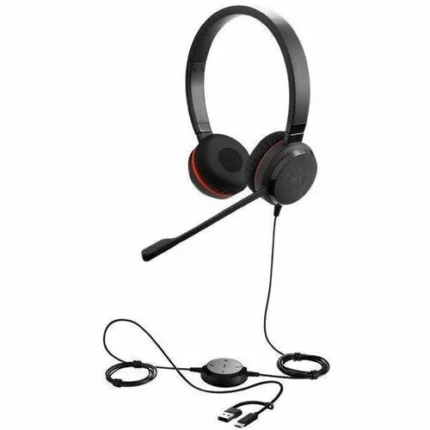 Jabra Evolve 30 II Stereo - Auriculares Profesionales USB-C/A con Certificación Teams y Zoom - Imagen 1