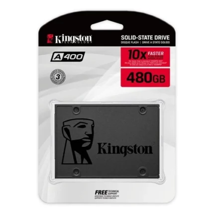 Kingston A400 SSD 480GB SATA 3 - Disco Estado Sólido Ultra Rápido para PC y Laptop - Imagen 1
