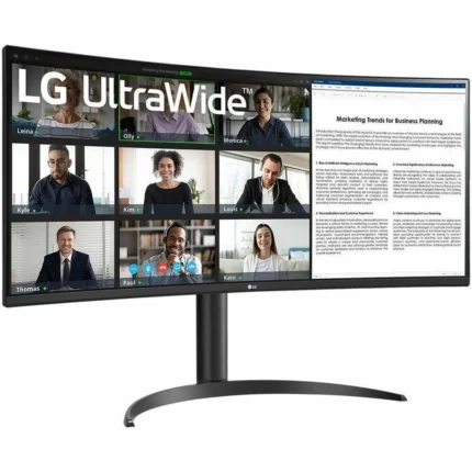 Monitor LG UltraWide 34" Curvo IPS 3440x1440 - Experiencia Inmersiva para Trabajo y Gaming - Imagen 1