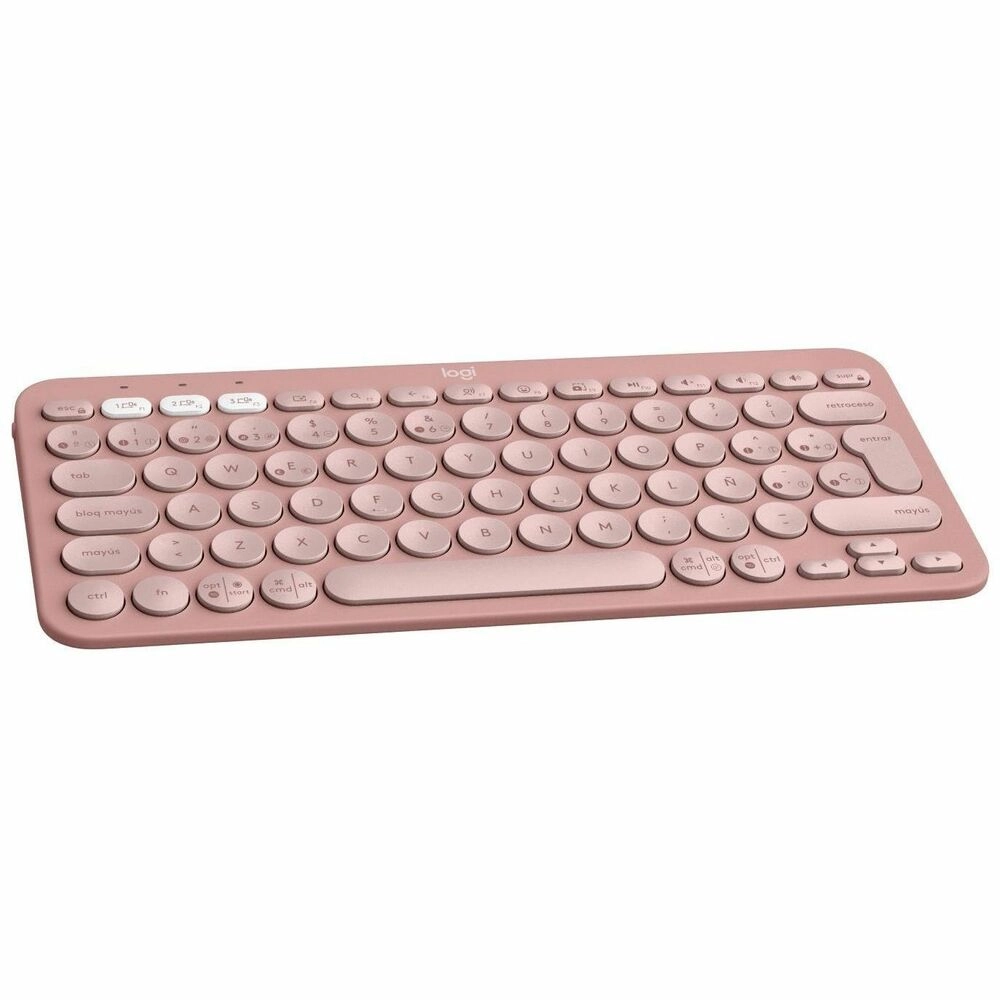 logitech-k380s-teclado-bluetooth-rosa-1.webp Teclado Logitech K380s Pebble Keys 2 Rosa - Ultradelgado Multidispositivo con Bluetooth - Imagen 1