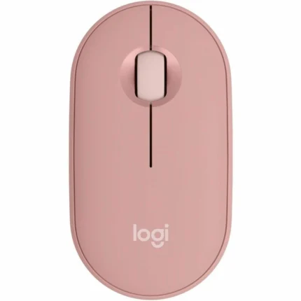 Mouse Logitech Pebble M350 Rosa - Inalámbrico Ultra Silencioso con Bluetooth Multidispositivo - Imagen 1