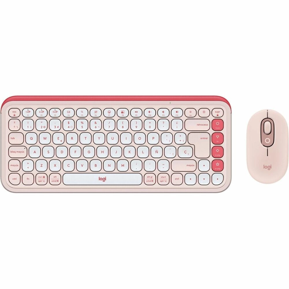 logitech-pop-icon-combo-teclado-mouse-bluetooth-rosa-1.webp Logitech POP Icon Combo Rosa - Teclado y Mouse Inalámbrico Bluetooth Personalizable - Imagen 1