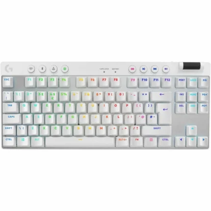 Logitech PRO X TKL LIGHTSPEED Teclado Gaming Mecánico RGB Inalámbrico Profesional - Blanco - Imagen 1